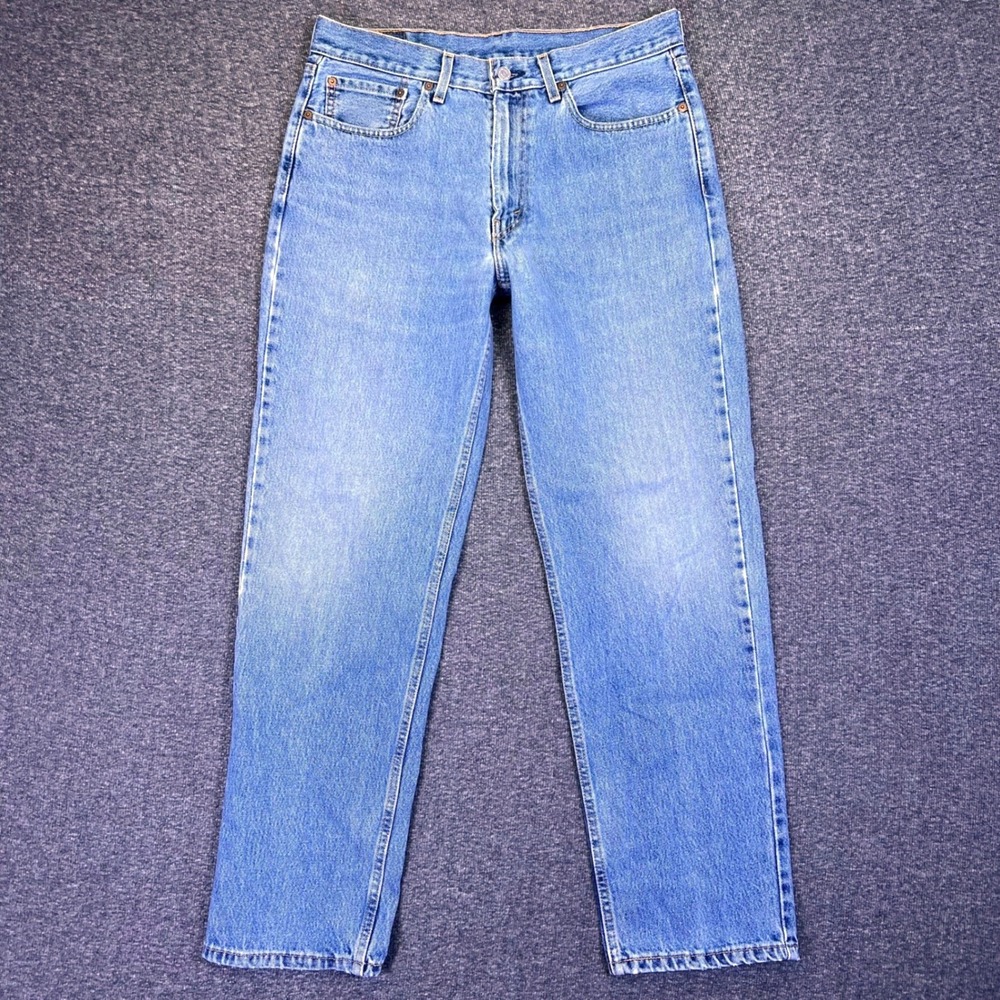 Levis 550 Jeans Mens 33x30 Blue Relaxed Fit Classic Casual Tapered Denim Pants
